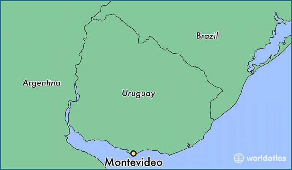 Peta montevideo Uruguay
