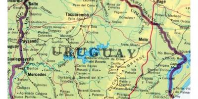 Peta dari Uruguay